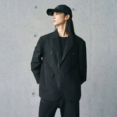 ENSHADOWER Modern Multi-pocket Zipper Outdoor Blazer