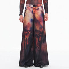 EMBRYO Bruised Stain Wide-Leg Pants