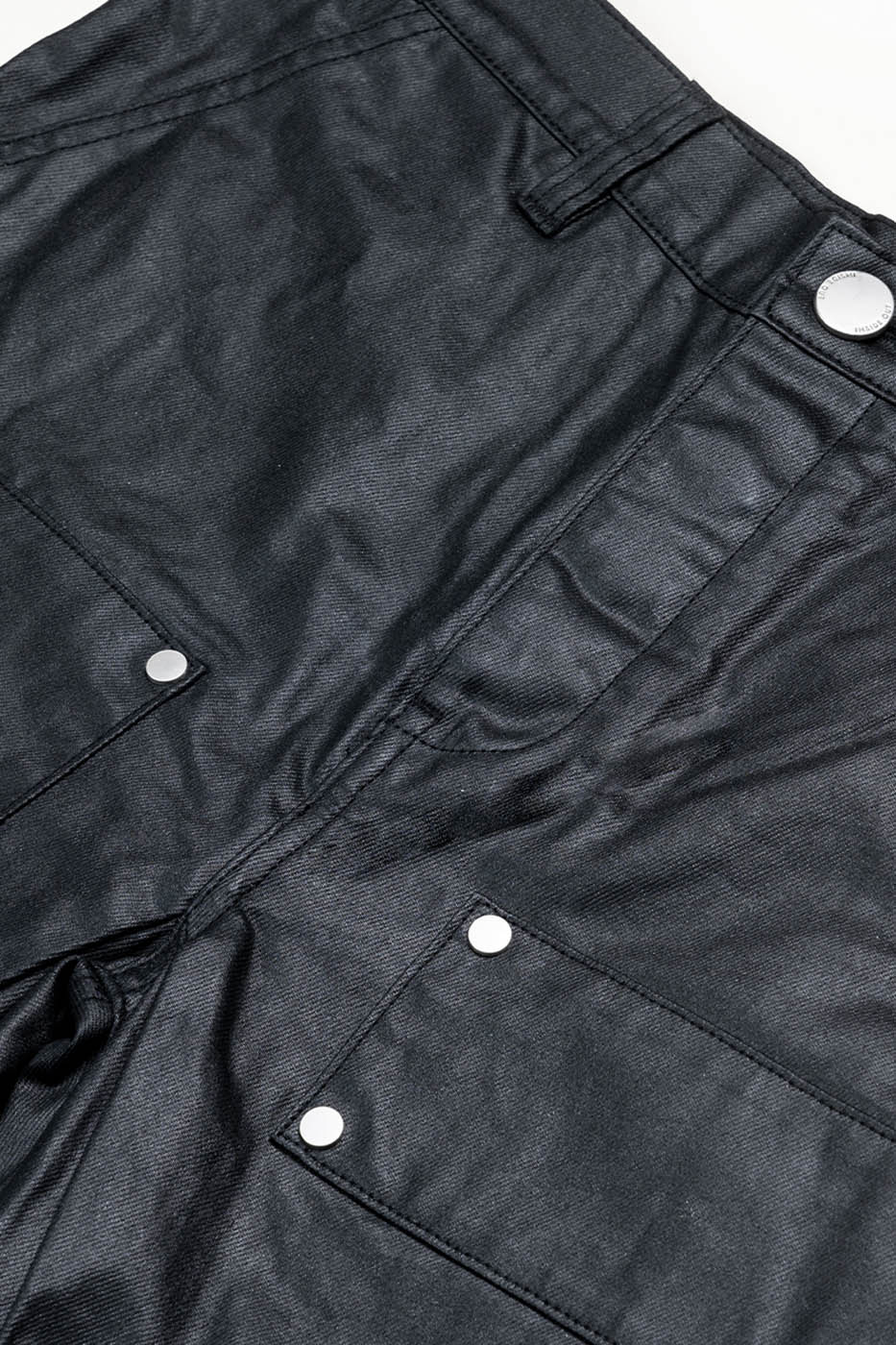 INSIDE OUT Rivet Patchwork Zippered Pants