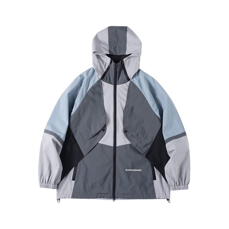 ENSHADOWER Spliced Embedded Pockets Windbreaker