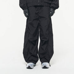 RELABEL Drawstring Pleated Wide-Leg Pants