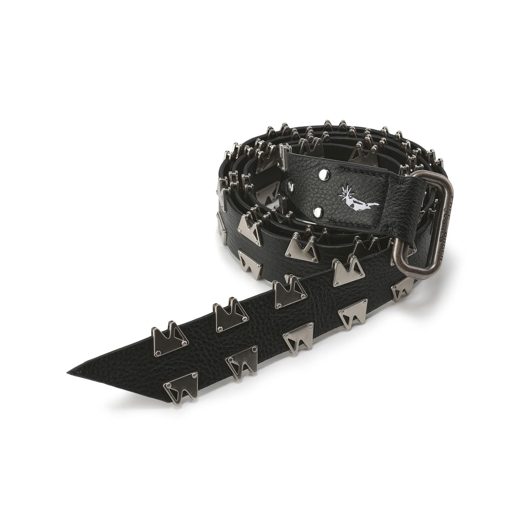 FVVO Multi-Rivet Full-Grain Leather Belt