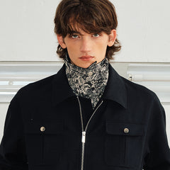 KREATE Reversible Full Print Snap Scarf