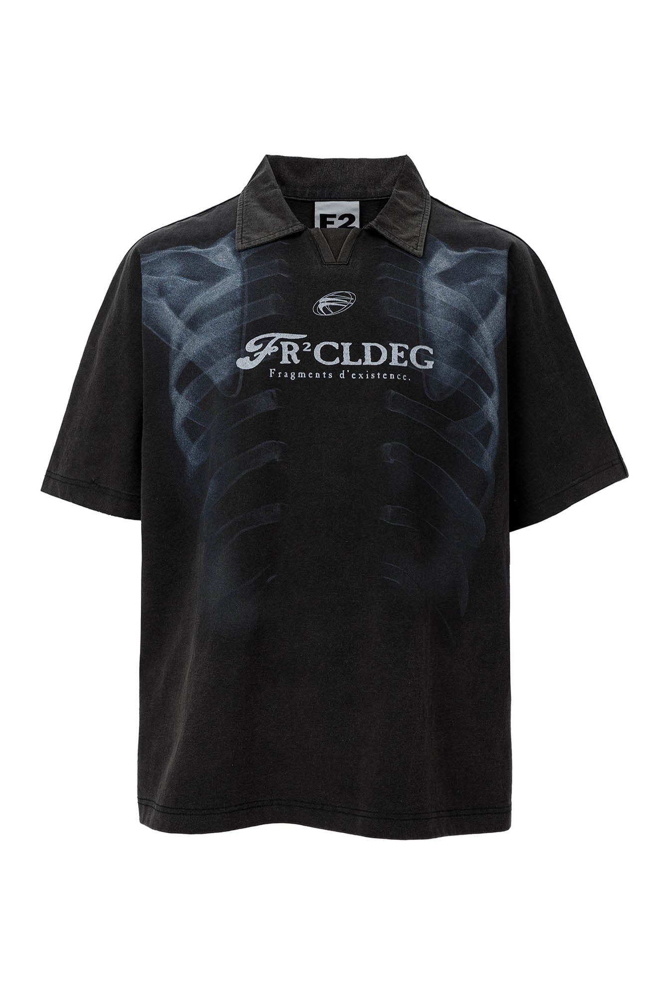 F2CE Distressed X-Ray Polo T-Shirt