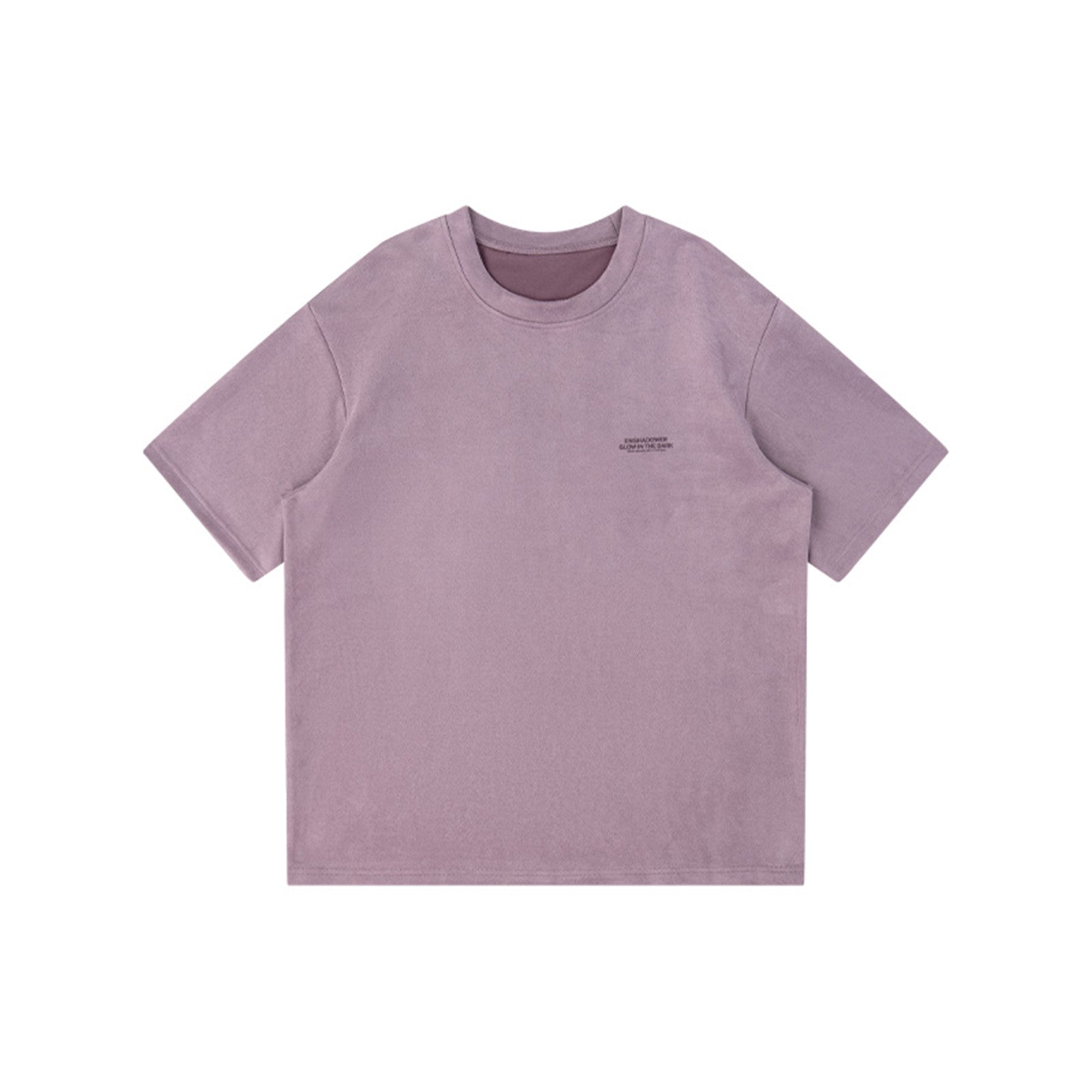 ENSHADOWER Retro Logo Faux-Suede T-Shirt