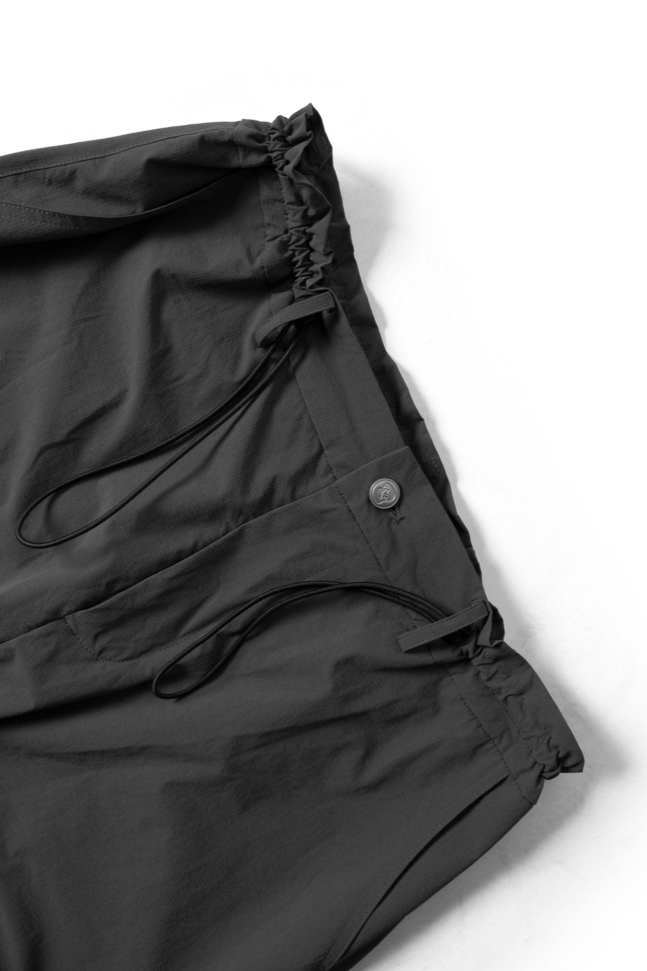 RELABEL Contrast Spliced Fold-Side Drawstring Pants