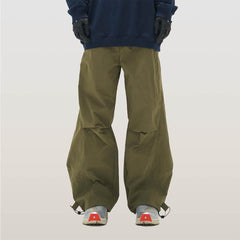 RELABEL Pleated Spliced Parachute Pants