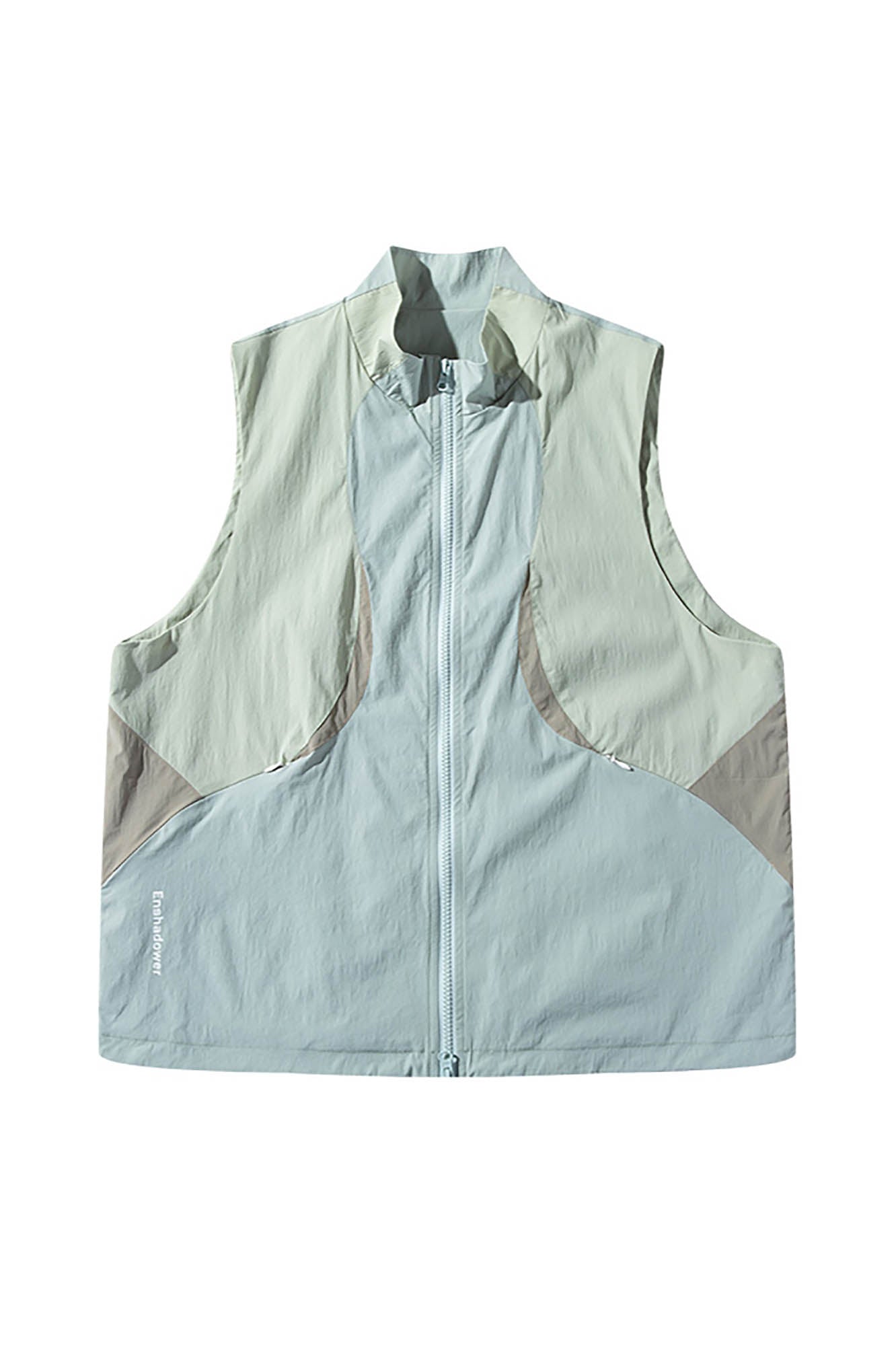 ENSHADOWER Contrast Arc Spliced Drawstring Vest
