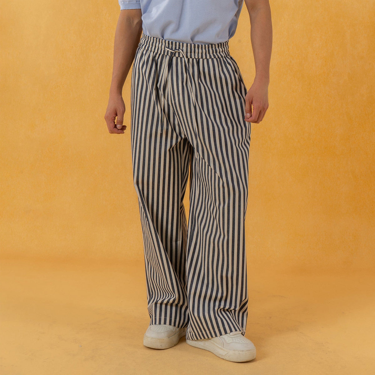 CLP Striped Wide-Leg Pants