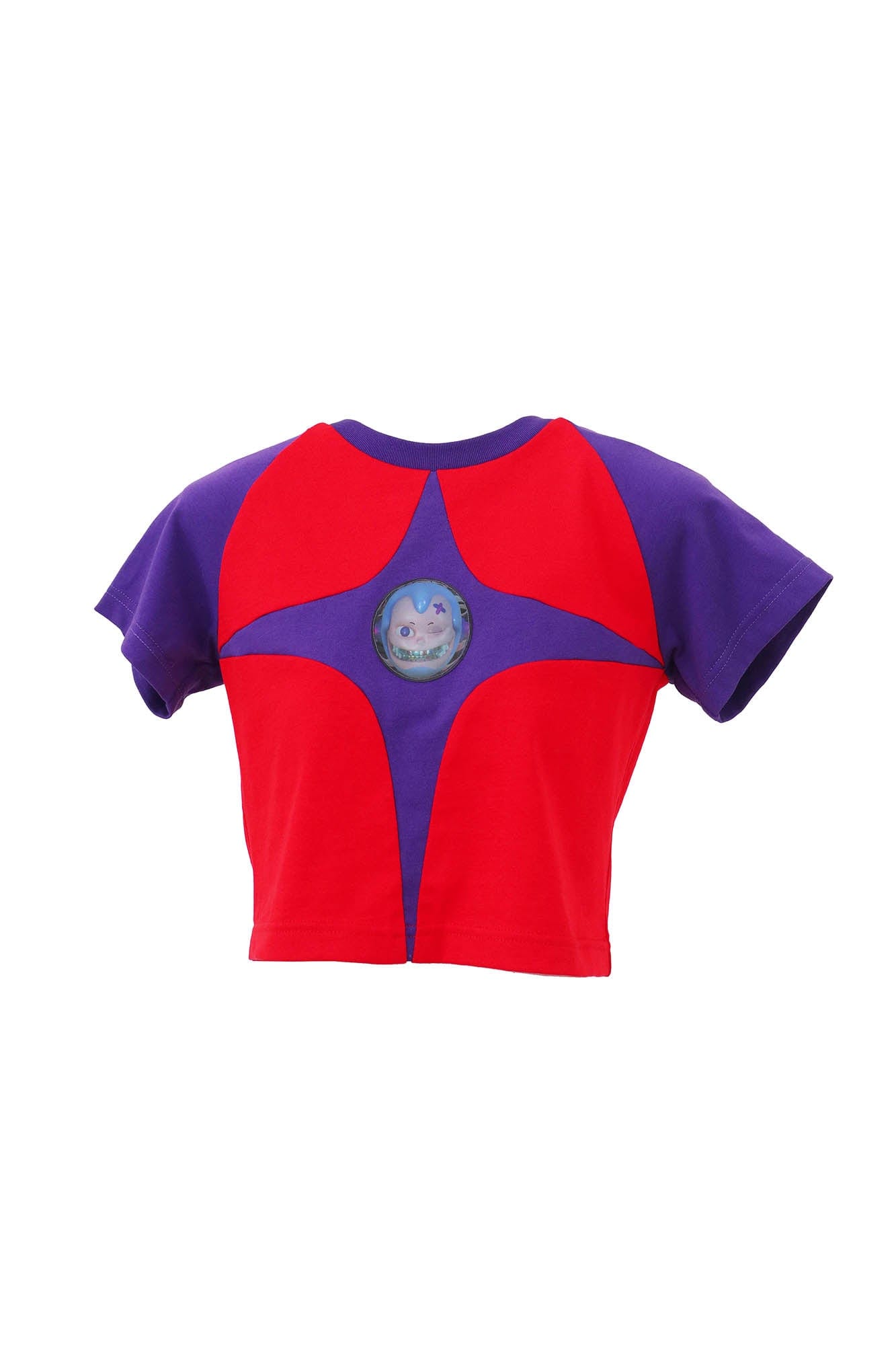 EMBRYO Four-Point Star Spliced Cropped Top
