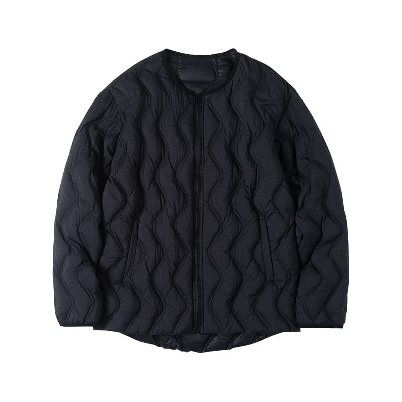 ENSHADOWER Wave Line Texture Light Down Jacket