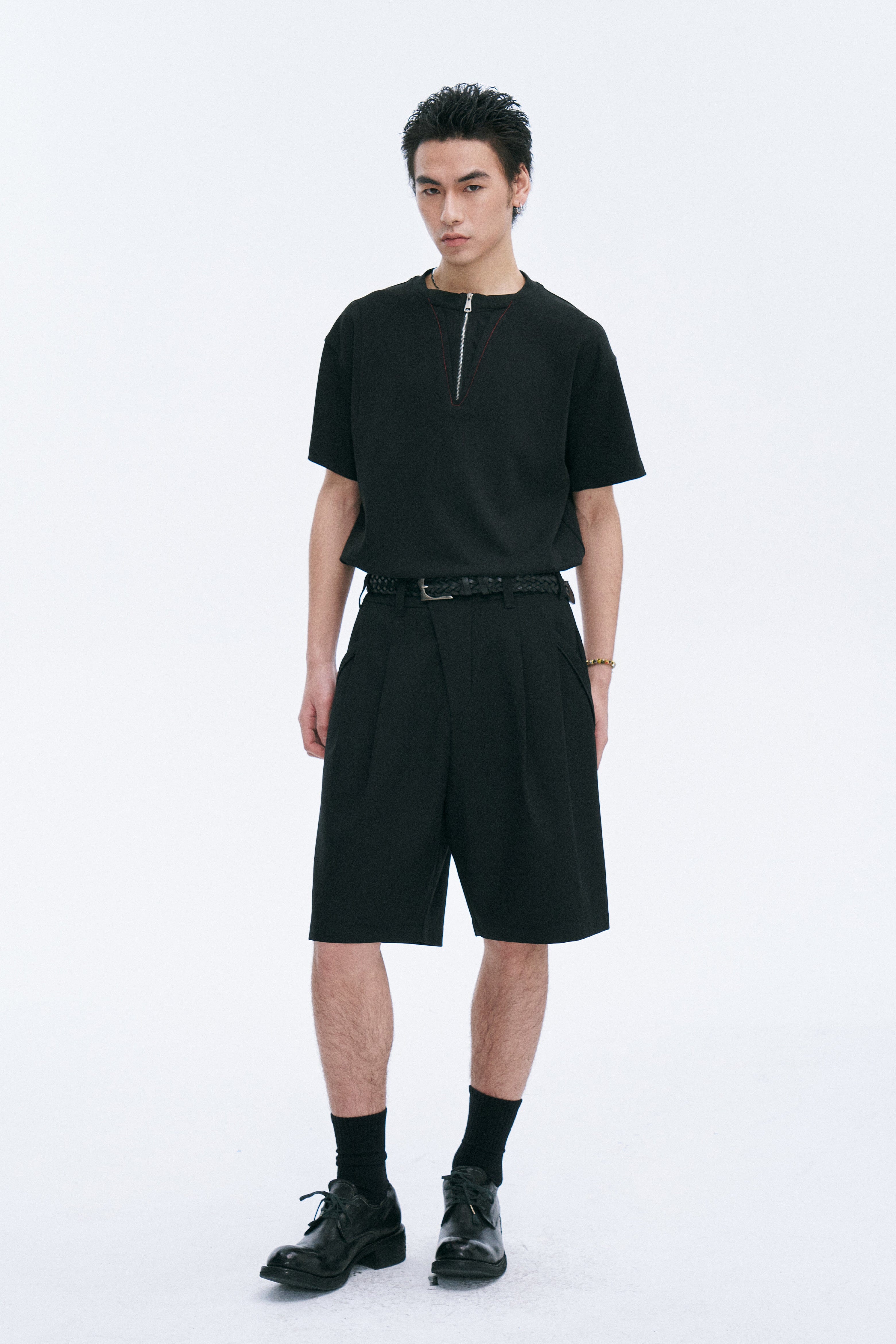 CATSSTAC Cross Spliced Dual-Zip T-Shirt