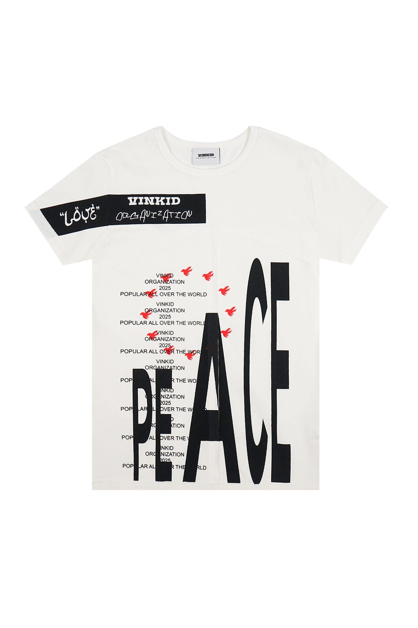 VINKID Peace & Love Graphic T-Shirt