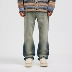 BONELESS Gradient Washed Straight Jeans