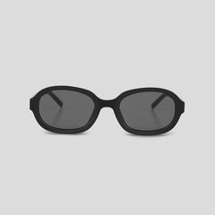 UNDERWATER Matte Black Oval Sunglasses
