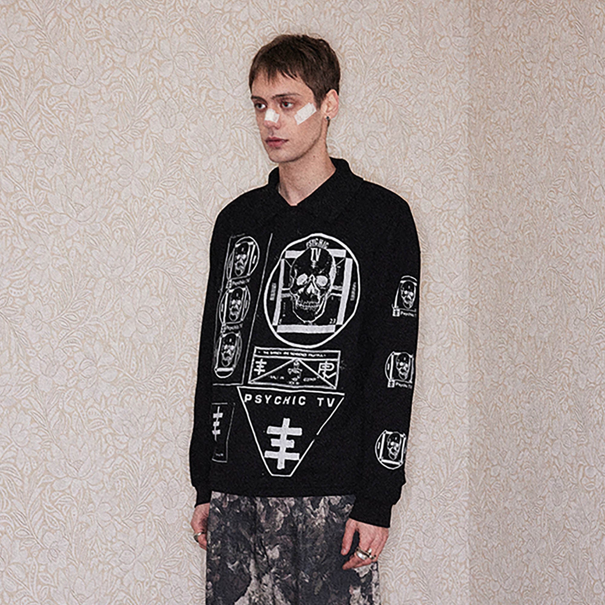 RICHILL Psychic TV Graphic Long-Sleeve Tee