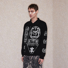 RICHILL Psychic TV Graphic Long-Sleeve Tee