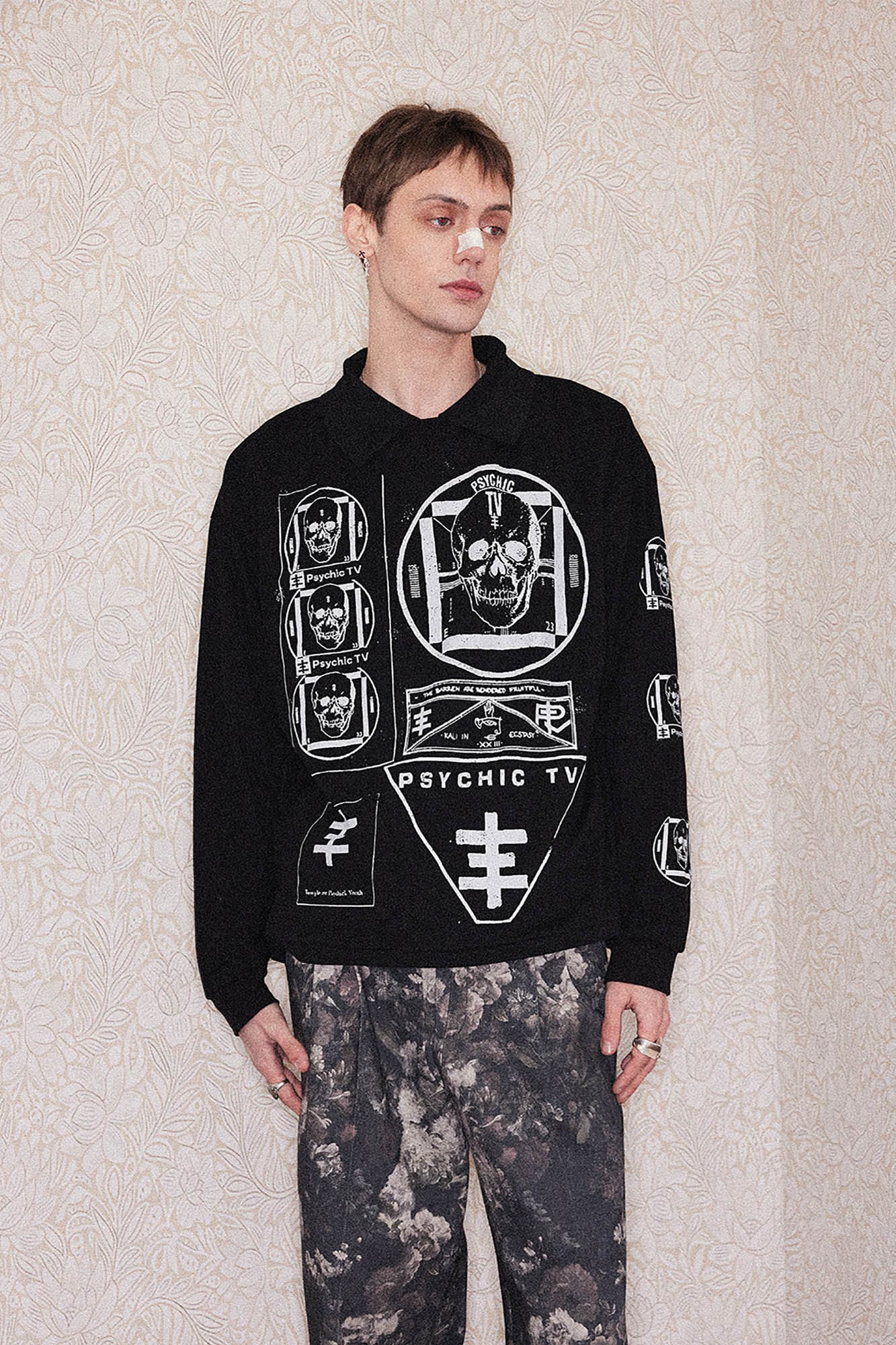RICHILL Psychic TV Graphic Long-Sleeve Tee