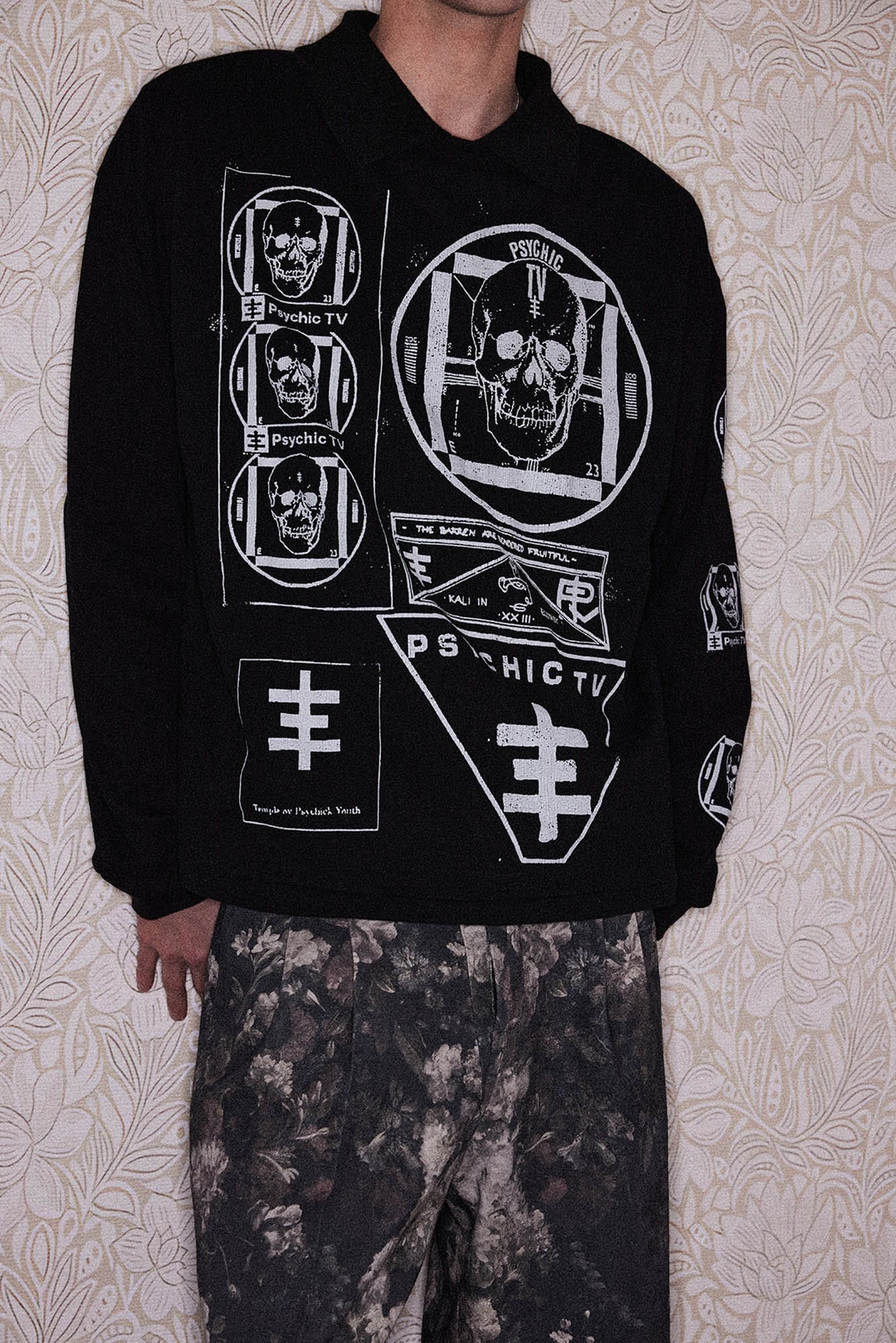 RICHILL Psychic TV Graphic Long-Sleeve Tee