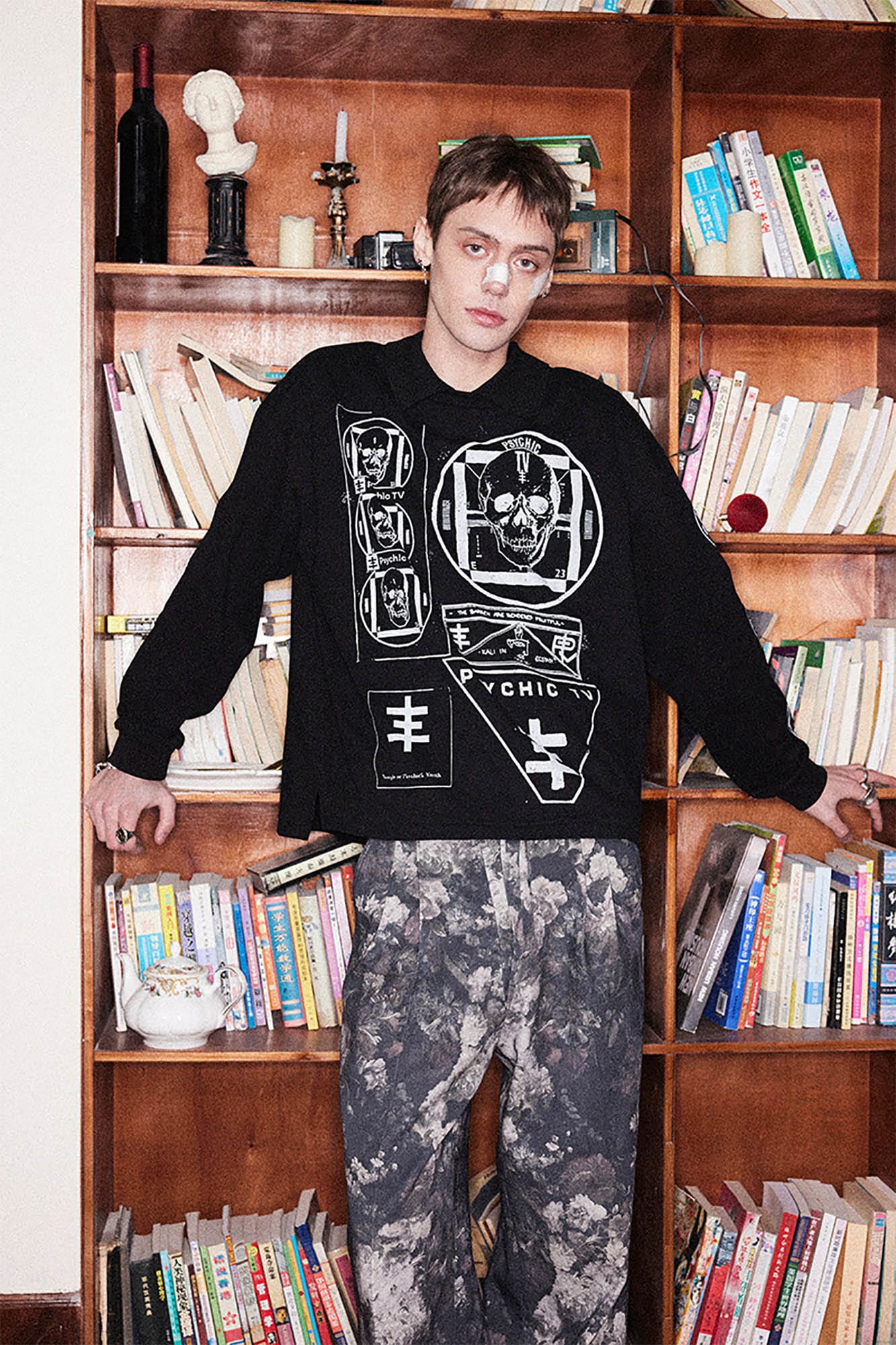 RICHILL Psychic TV Graphic Long-Sleeve Tee
