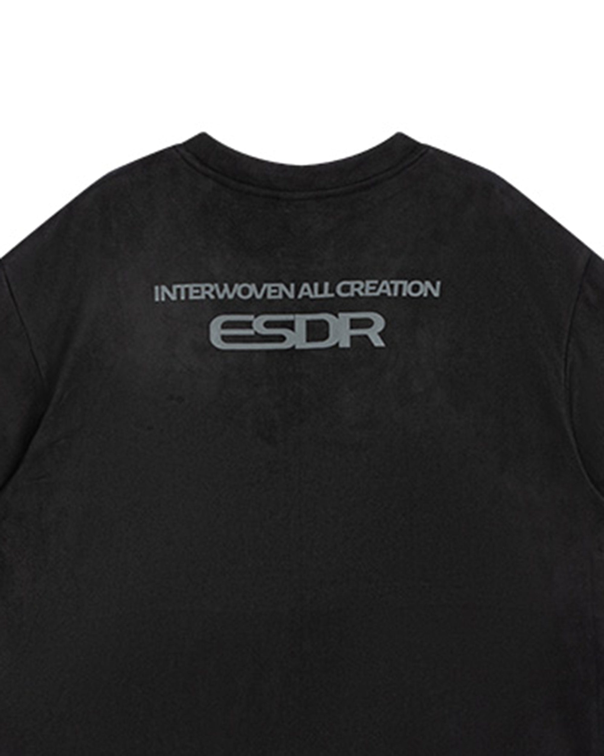 ENSHADOWER Retro Logo Faux-Suede T-Shirt