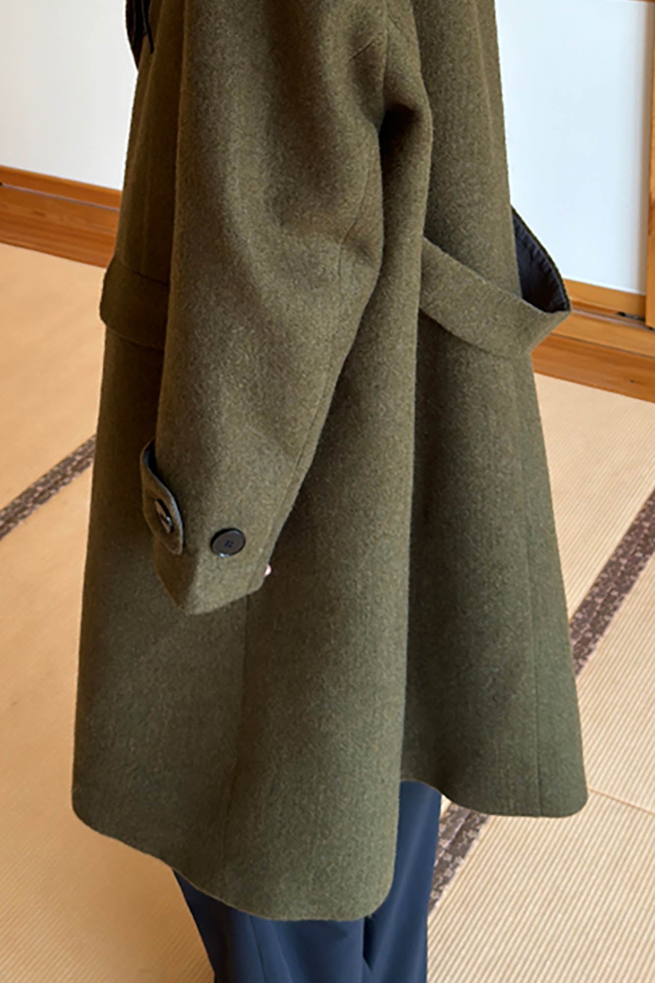MIICHOUS Modern Oversized Double-Breasted Wool Coat
