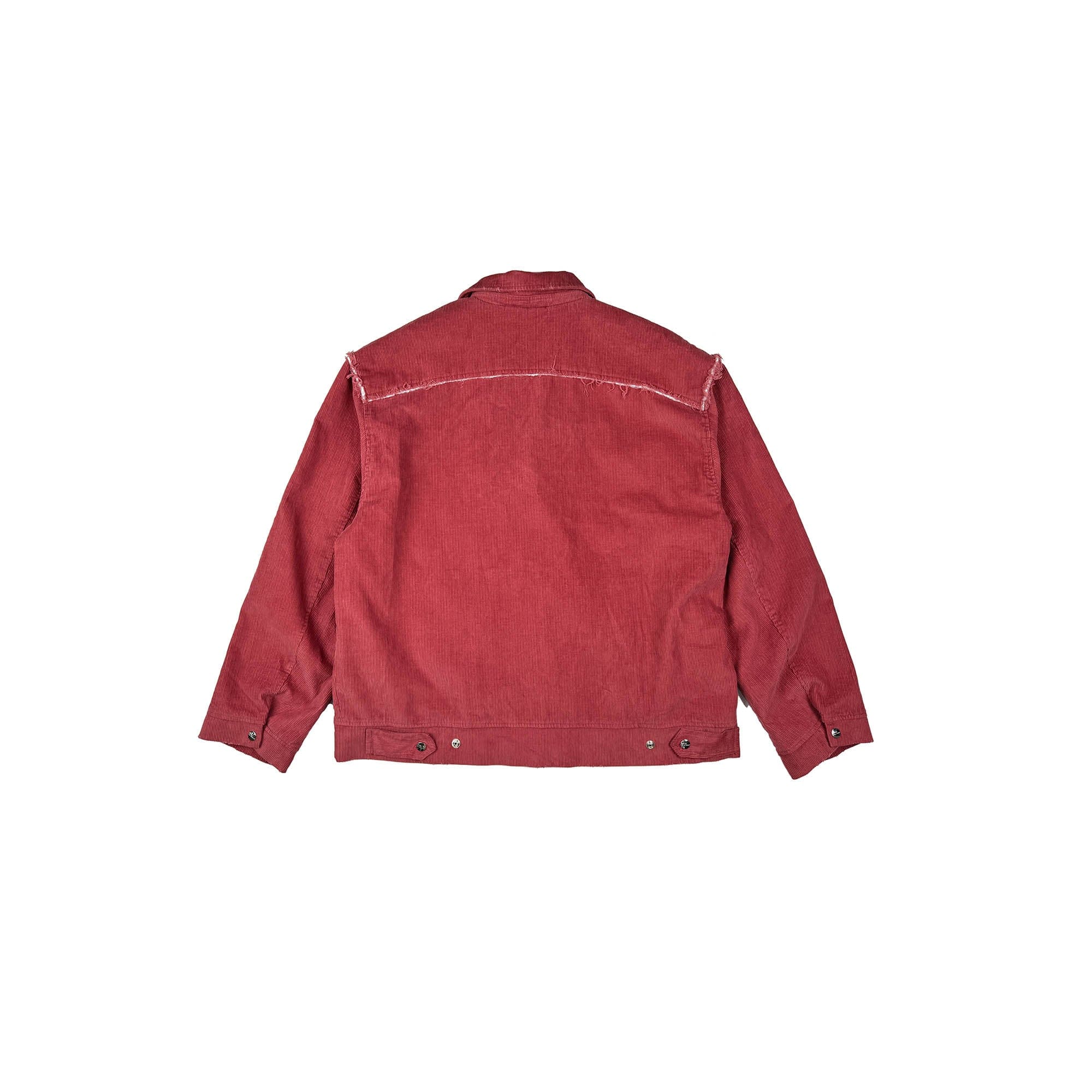 RICHILL Frayed Shoulder Corduroy Jacket
