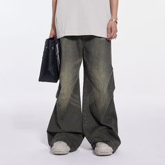WHISTLEHUNTER Triple Washed Drape Jeans Grey