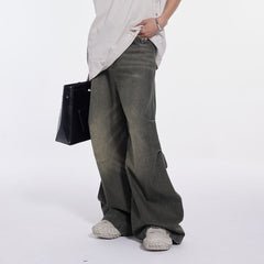 WHISTLEHUNTER Triple Washed Drape Jeans Grey