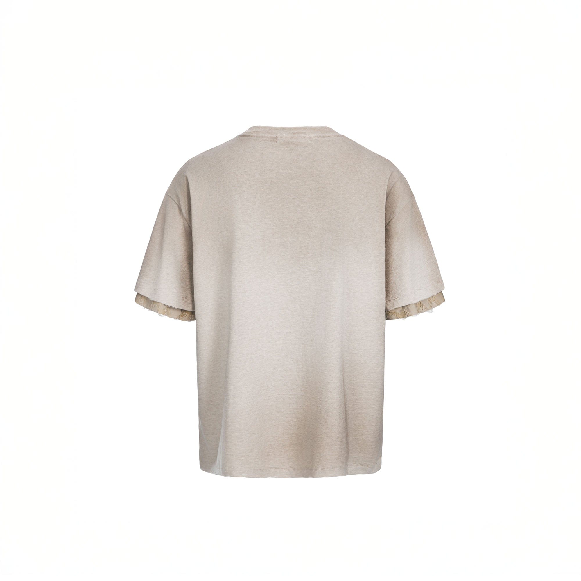ESAIAS Hourglass Washed Gradient Raw-Edge T-Shirt