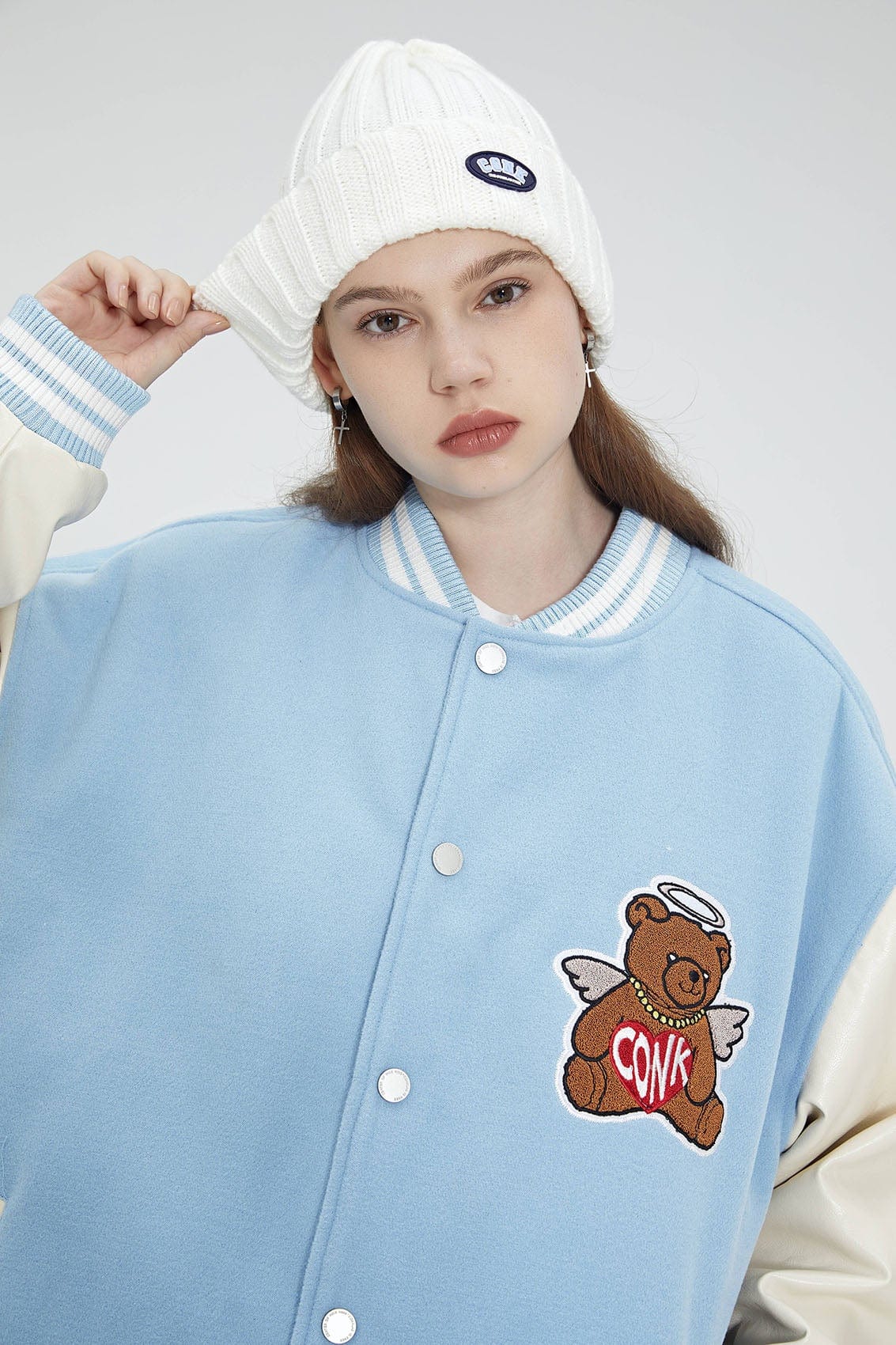 CONKLAB Angel Bear Varsity Jacket (Only Size S Left)