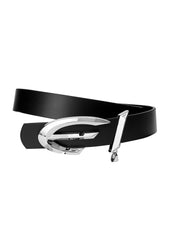 FLYERRER Metal Claw Buckle Leather Belt