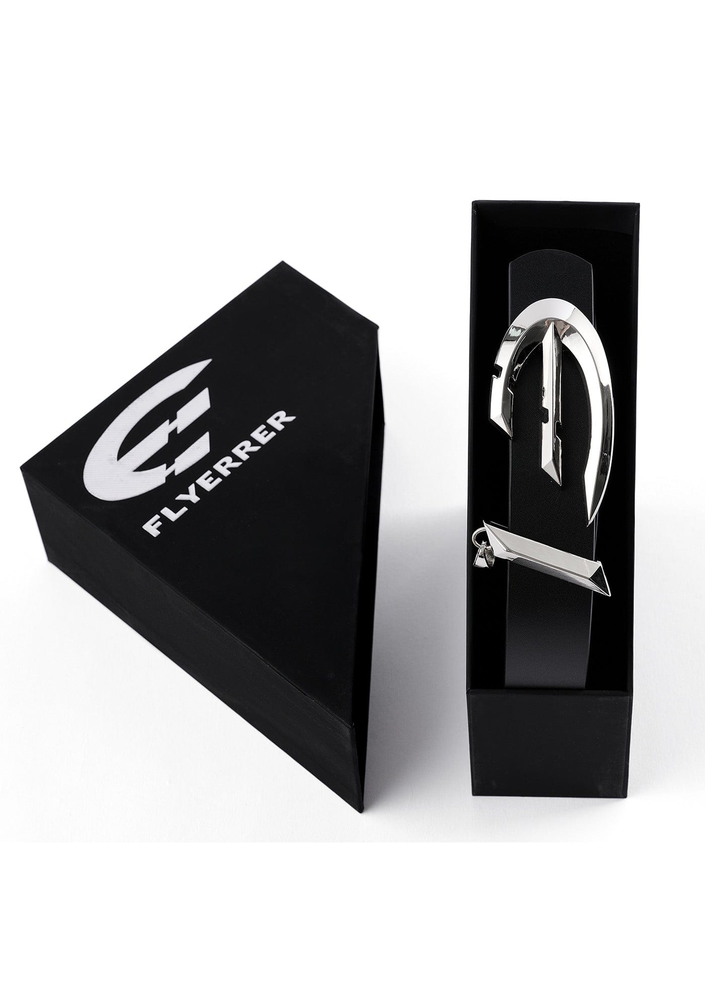 FLYERRER Metal Claw Buckle Leather Belt