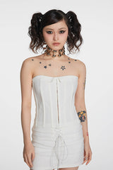 SCHWARZGOLD Metallic Beaded Double-Strap Choker