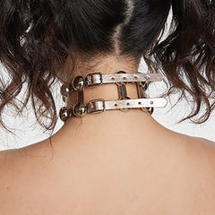 SCHWARZGOLD Metallic Beaded Double-Strap Choker