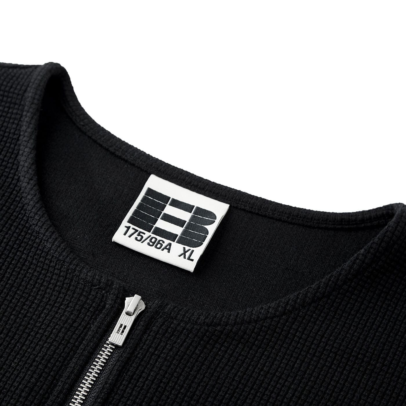 BONELESS Collarless Half-Zip Waffle L/S Tee