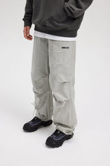 BONELESS Crinkled Drawstring Logo Pants