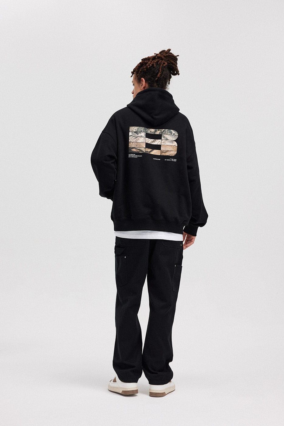 BONELESS FW23 LOGO Textures Graphics Hoodie