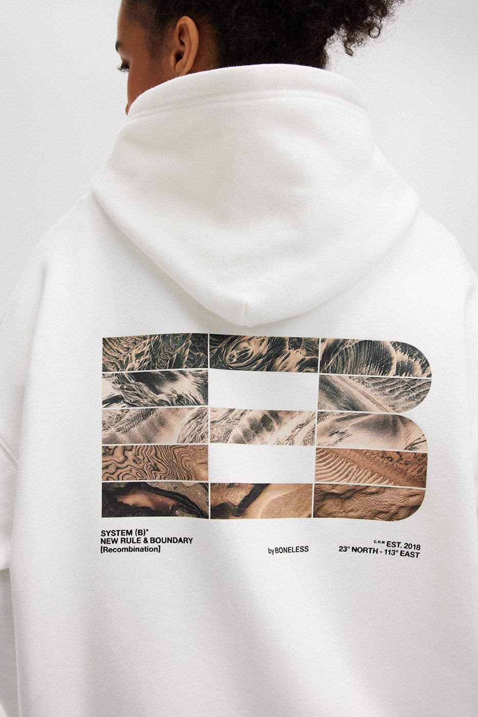 BONELESS FW23 LOGO Textures Graphics Hoodie