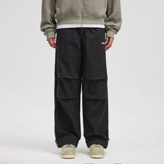 BONELESS Crinkled Drawstring Logo Pants