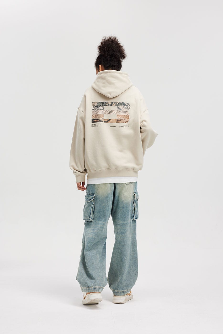 BONELESS FW23 LOGO Textures Graphics Hoodie