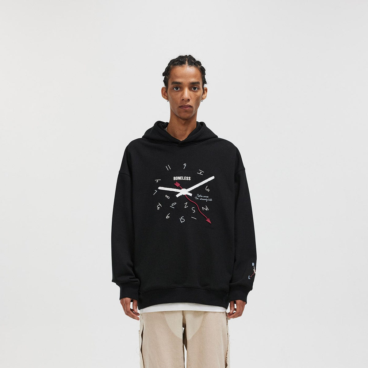BONELESS Clock Hoodie