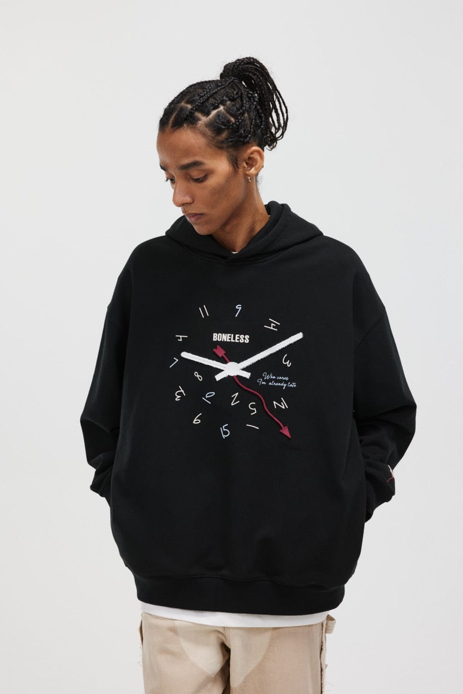 BONELESS Clock Hoodie