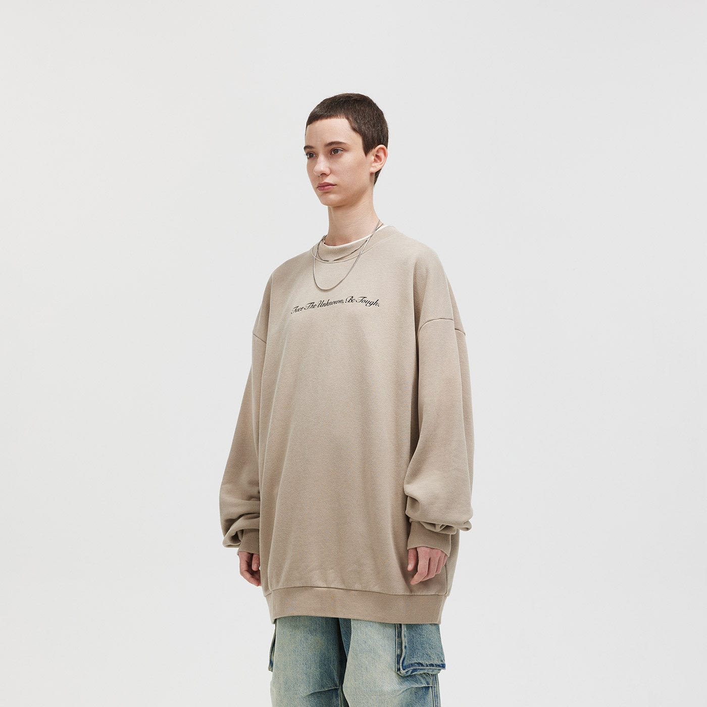 BONELESS Book Page Slogan Crewneck