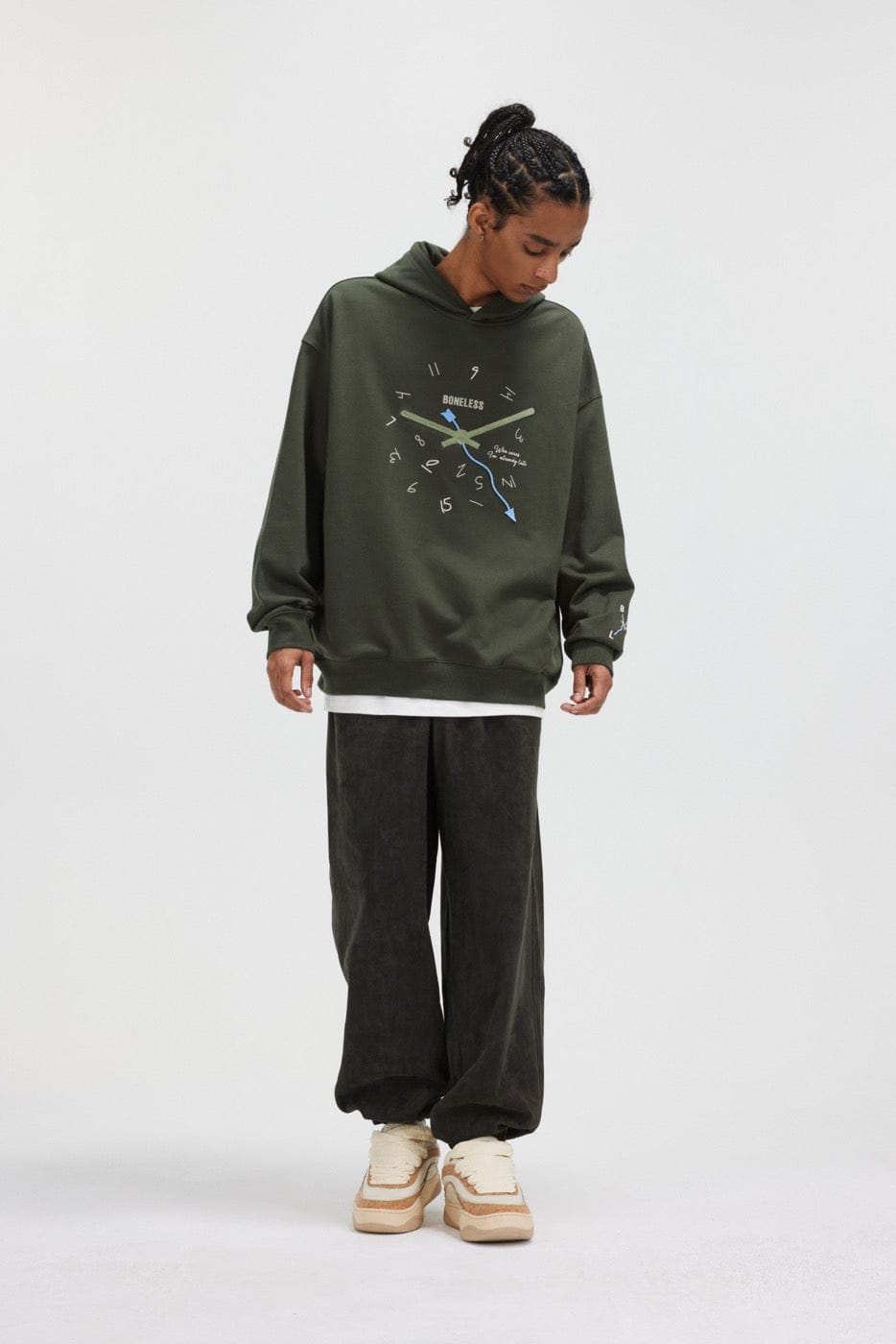 BONELESS Clock Hoodie