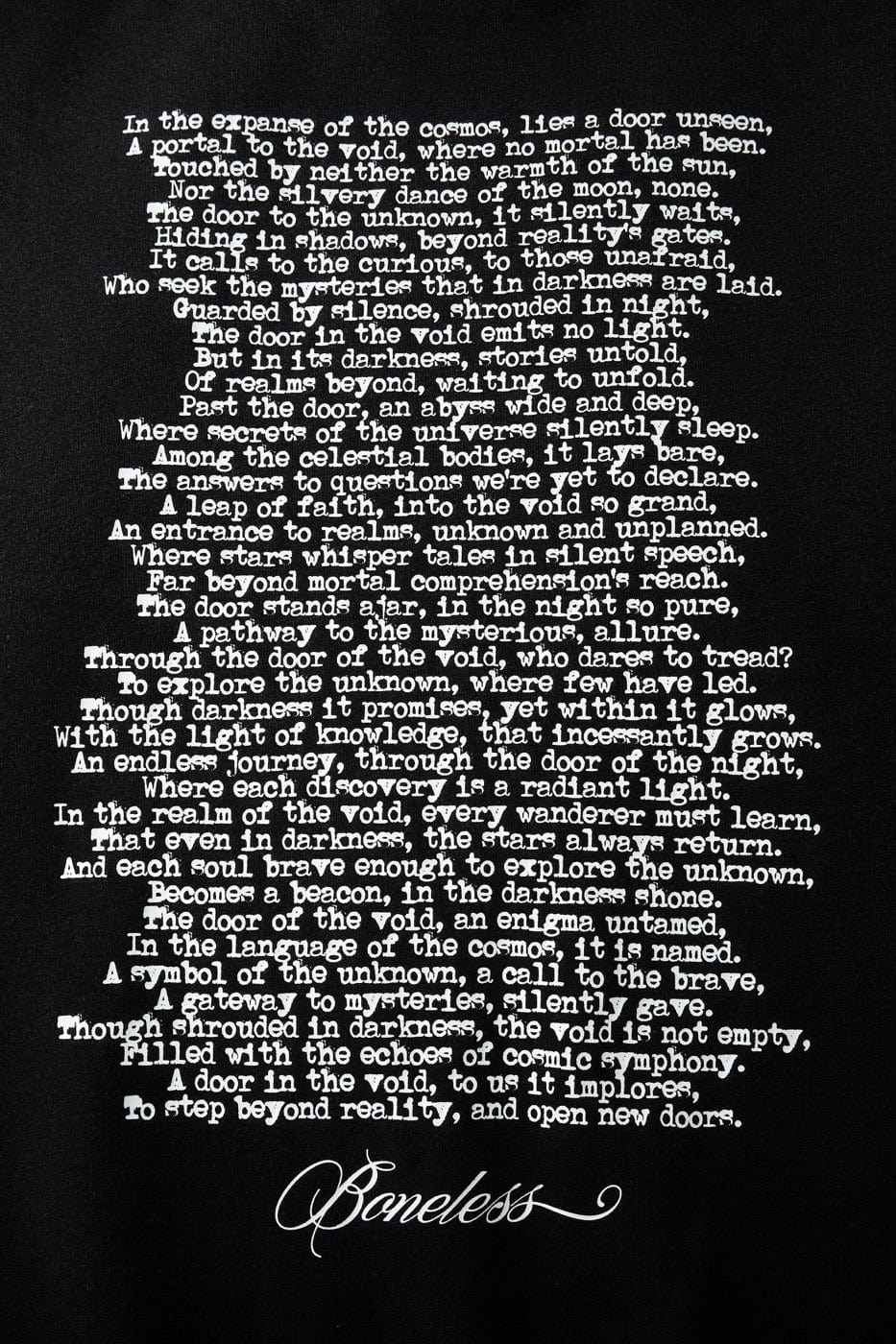 BONELESS Book Page Slogan Crewneck