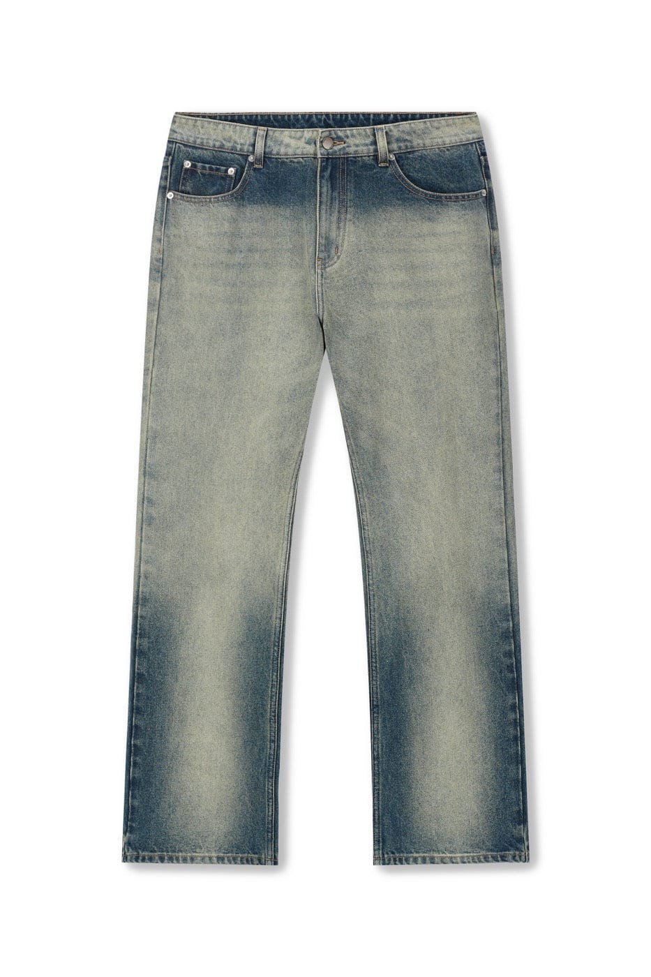 BONELESS Gradient Washed Straight Jeans