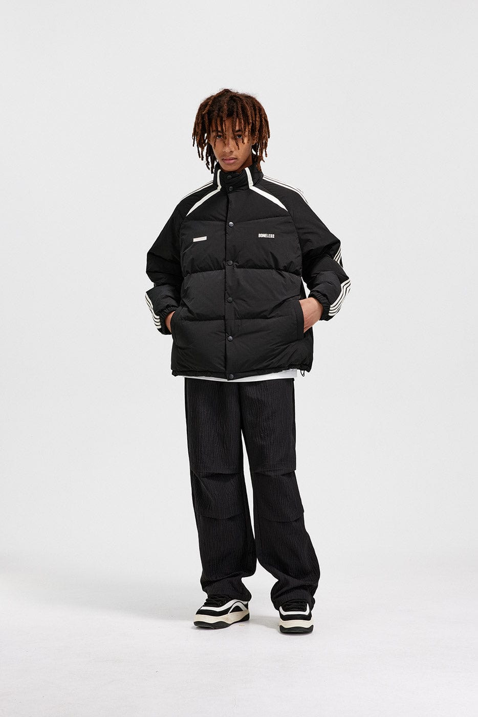 BONELESS Side Stripes Down Jacket