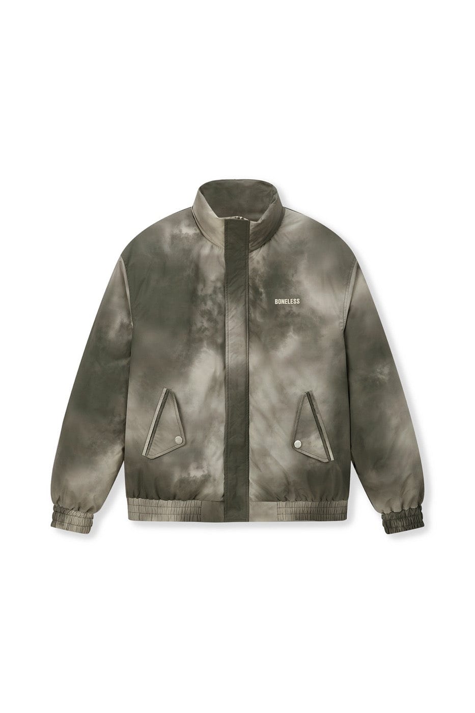 BONELESS Smoke Tie-Dye Puffer Jacket
