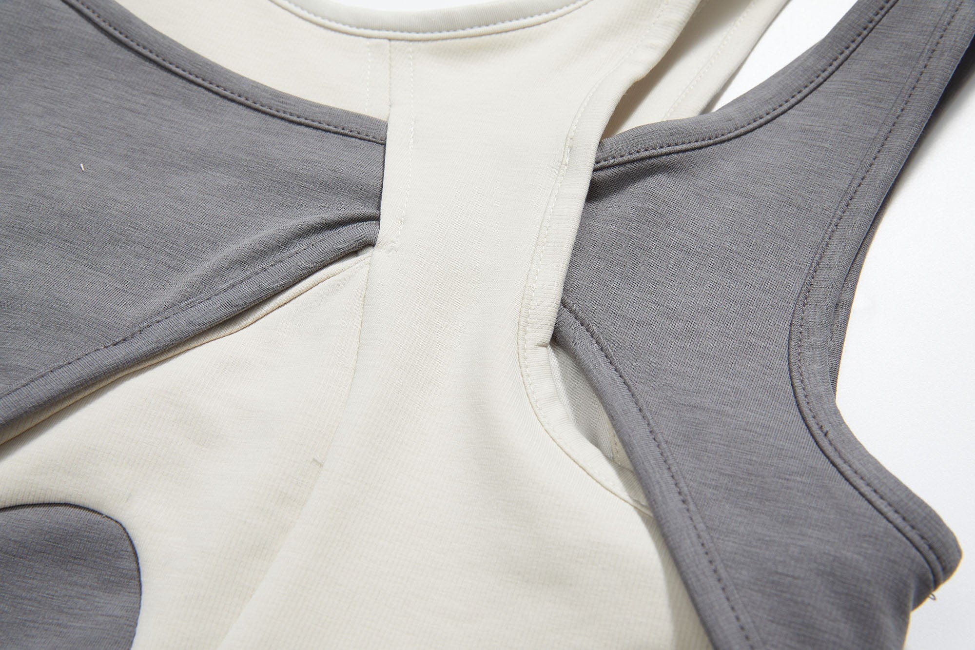 ERROR CODE ROBOT Asymmetrical Contrast Layered Tank Top